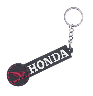 

Techpro Doublesided Red honda Bike letter Key Chain(Multicolor)