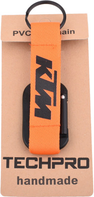 

Techpro Doublesided Premium Quality Orange KTM design Key Chain