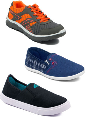 

Asian Boys Lace Running Shoes(Multicolor
