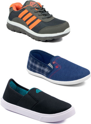 

Asian Boys Lace Running Shoes(Multicolor
