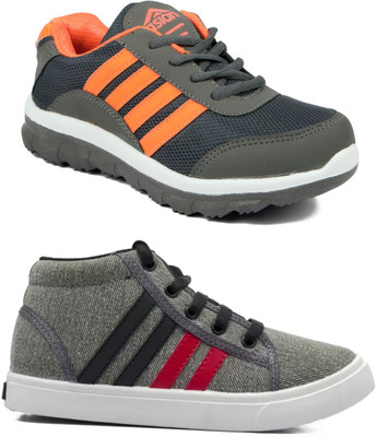 

Asian Boys Lace Running Shoes(Multicolor