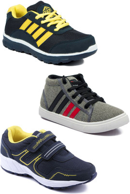 

Asian Boys Lace Running Shoes(Multicolor