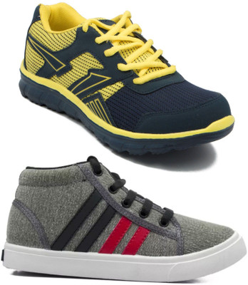 

Asian Boys Lace Running Shoes(Multicolor