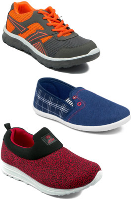 

Asian Boys Lace Running Shoes(Multicolor