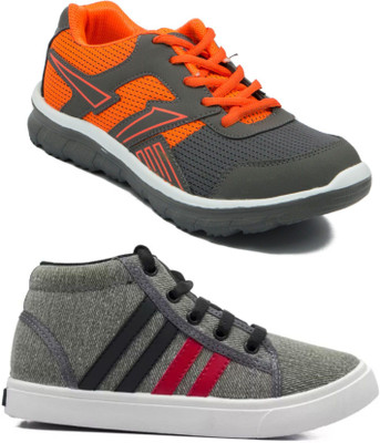 

Asian Boys Lace Running Shoes(Multicolor