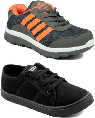 

Asian Boys Lace Running Shoes(Multicolor