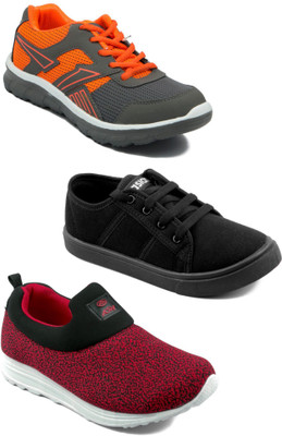 

Asian Boys Lace Running Shoes(Multicolor