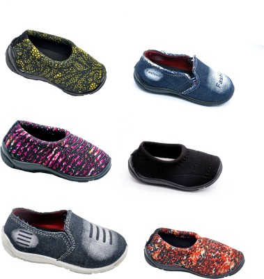 

FOOTSTAIR Boys & Girls Slip on Ballerinas(Multicolor, Multicolor combo