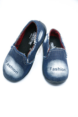 

footstair Boys & Girls Slip on Loafers(Blue, Blue white