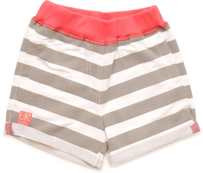 

LITTLE KANGAROOS Short For Girls Casual Self Design Cotton(Multicolor, Pack of 1, Grey