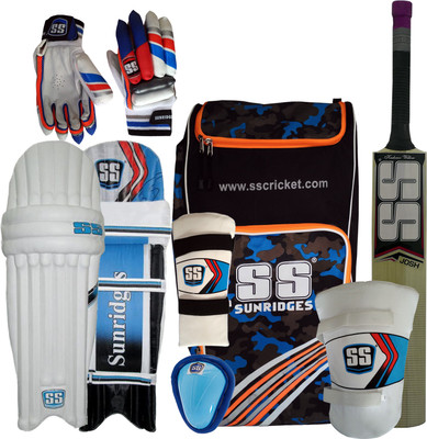 

SS Kashmir Willow Full Cricket Kit, Short Handle (Full Size) Cricket Kit
