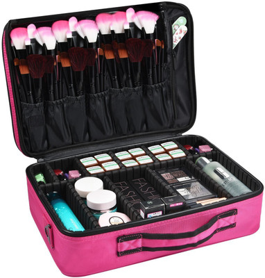 

House of Quirk Makeup Brush Organizer(Pink)
