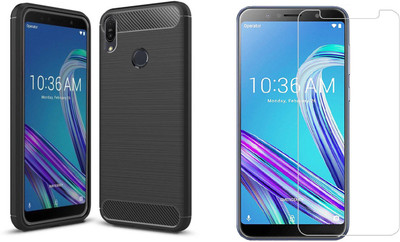 CHVTS Screen Guard & Protector Applicator Accessory Combo for Asus Zenfone Max Pro (M1) ZB601KL(Black)
