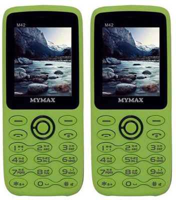 

Mymax M42 Combo of Two Mobiles(Green&Black$$Green&Black)
