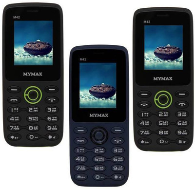 

Mymax M42 Combo of Three Mobiles(Black&Green$$Blue&Black$$Black&Green)