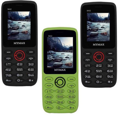 

Mymax M42 Combo of Three Mobiles(Black&Red$$Green&Black$$Black&Red)