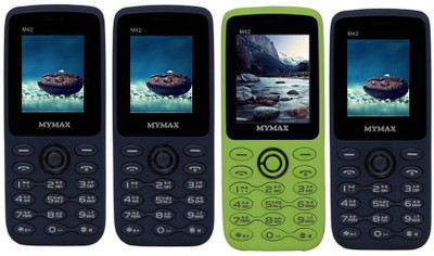 

Mymax M42 Combo of Four Mobiles(Blue&Black$$Blue&Black$$Green&Black$$Blue&Black)