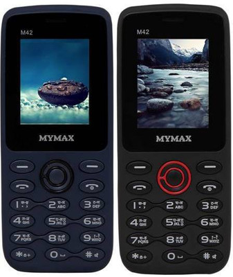 

Mymax M42 Combo of Two Mobiles(Blue&Black$$Black&Red)