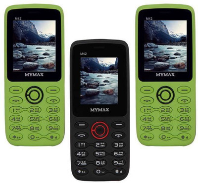 

Mymax M42 Combo of Three Mobiles(Green&Black$$Black&Red$$Green&Black)