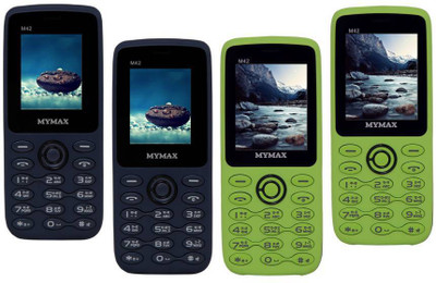 

Mymax M42 Combo of Four Mobiles(Blue&Black$$Blue&Black$$Green&Black$$Green&Black)