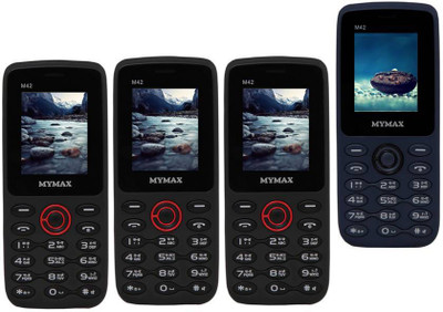 

Mymax M42 Combo of Four Mobiles(Black&Red$$Black&Red$$Black&Red$$Blue&Black)