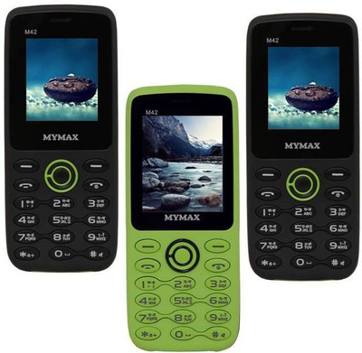 

Mymax M42 Combo of Three Mobiles(Black&Green$$Green&Black$$Black&Green)