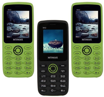 

Mymax M42 Combo of Three Mobiles(Green&Black$$Black&Green$$Green&Black)