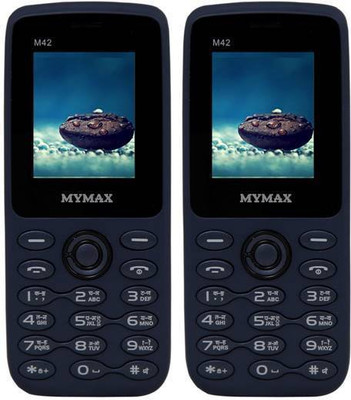 

Mymax M42 Combo of Two Mobiles(Blue&Black$$Blue&Black)