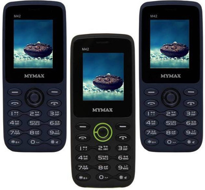 

Mymax M42 Combo of Three Mobiles(Blue&Black$$Black&Green$$Blue&Black)