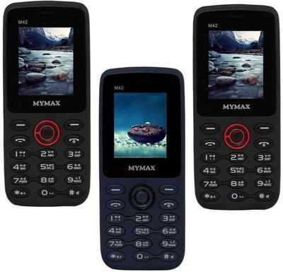 

Mymax M42 Combo of Three Mobiles(Black&Red$$Blue&Black$$Black&Red)