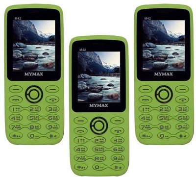 

Mymax M42 Combo of Three Mobiles(Green&Black$$Green&Black$$Green&Black)