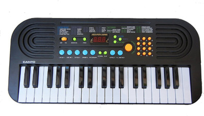 

Super Toys Canto 37 Keys Piano With Recording, Microphone And Adaptor(Black)
