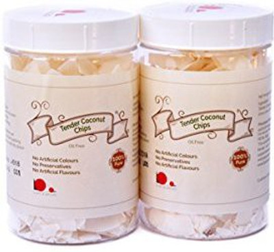 

looms & weaves Tender Coconut Chips (Oil Free)- 200 gm Coconut(200 g, Plastic Bottle)
