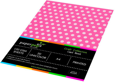 

Paper Pep Craft Collection Unruled A4 A4 paper(Set of 2, Dark Pink)