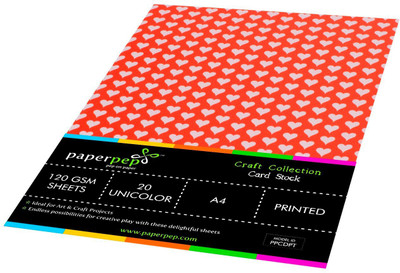 

Paper Pep Craft Collection Unruled A4 A4 paper(Set of 2, Red)