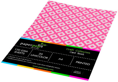 

Paper Pep Craft Collection Unruled A4 A4 paper(Set of 2, Dark Pink)