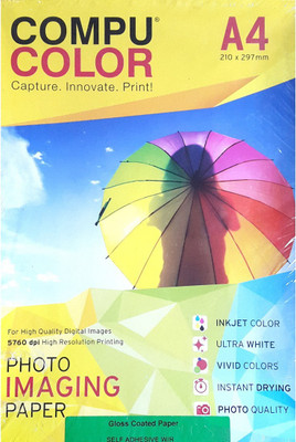 

Compu Color Unruled A4 Inkjet Paper(Set of 1, White)