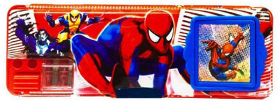 

holy bell 1 Spiderman Calculator Art Plastic Pencil Box(Set of 1, Red)