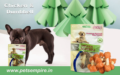 

Pets Empire O'Dog Chicken Dumbbell dog food and pet treats puppy chewy snack-100 gms Chicken 100 g Dry Dog Food