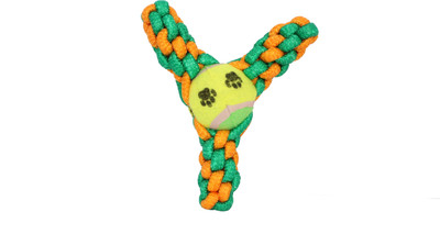 

SRI Tennis Ball, Rope Tug, Chew Toy for Puppy/Small Dog Polyester Fetch Toy For Dog