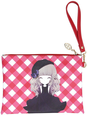 

Shopat7 Adorable Chinese Girl Featured Artifical Leather Pencil Pouch,Hand Pouch To Store Your Valuables For Kids/Teenagers/Women(Big Size) (Red) Pouch(Red)