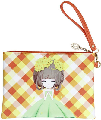 

Shopat7 Adorable Chinese Girl Featured Artifical Leather Pencil Pouch,Hand Pouch To Store Your Valuables For Kids/Teenagers/Women(Big Size) (Orange) Pouch(Orange)