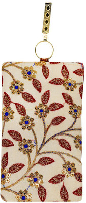 

Bagaholics Ethnic Mobile Pouch Saree Clutch Waist Clip Ladies Purse Gift For Women Mobile Pouch(Maroon)