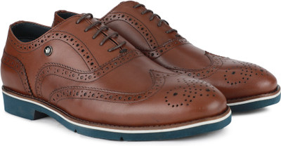 Louis Philippe LPBCL27914 Lace Up For Men(Brown, Tan