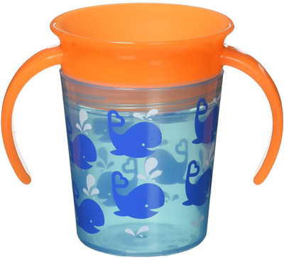

Munchkin 6Oz Miracle 360 Degree Decorated Trainer Cup - Blue Whale(Blue)