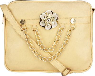 

Nupur Girls Evening/Party, Casual Beige PU Sling Bag