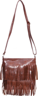 

Suprino Women Casual Brown Leatherette Sling Bag