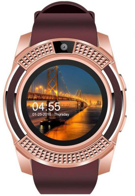 

Watch Karts V8-GD Gold Smartwatch(Gold Strap Free Size)