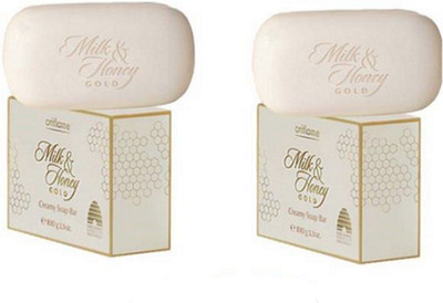 

Oriflame Sweden Milk & Honey Gold Softening Creamy Soap Bar(200 g, Pack of 2)