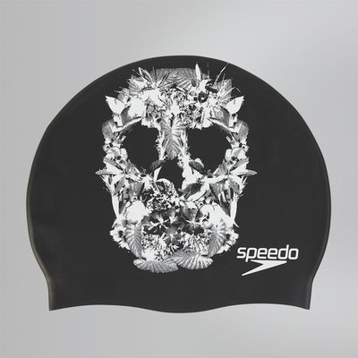 

Speedo 8087750001 Swimming Cap(Black, Pack of 1)